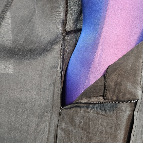 Zara TRF Collection Black Silky Long Sleeve Wrap Blazer Romper Size Small J46 - Picture 8 of 11